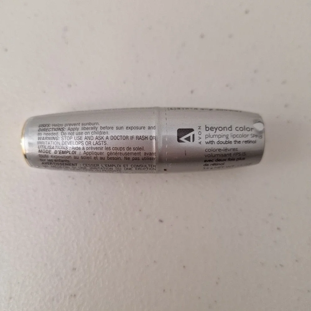 NEW AVON Beyond Color Plumping Lip Color SPF 15 Double Retinol - RAMBLIN ROSE